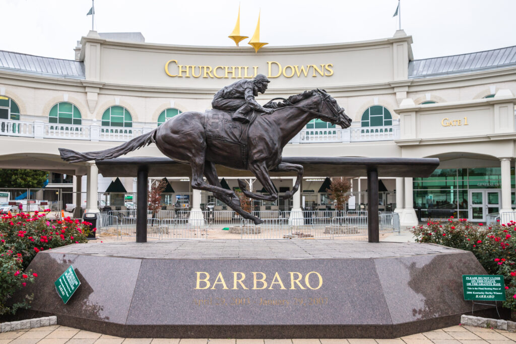 Barbaro’s Statue at Churchill Downs. Image Credit: Joe Hendrickson - stock.adobe.com